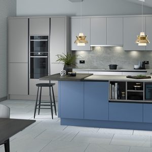 Porter Silver Grey Matt, Slate Matt & Cornflower Blue Matt