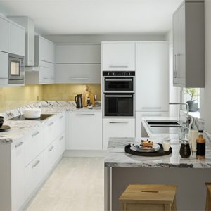 Pure White & light grey