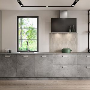 Unity Pebble Grey Supermatt & Trellick Concrete 2